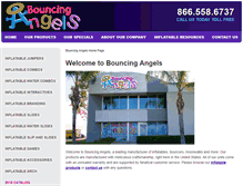 Tablet Screenshot of bouncingangels.com